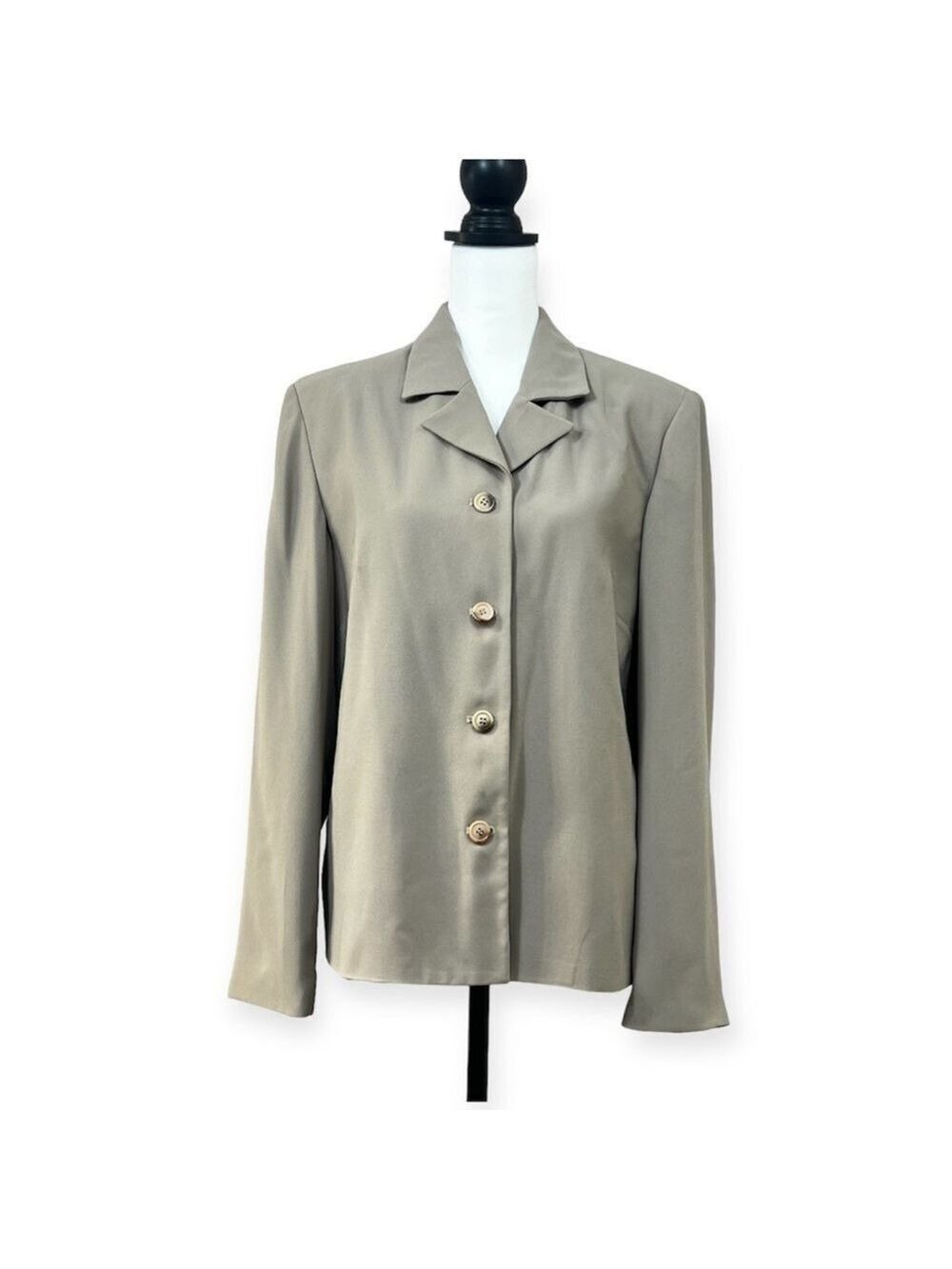 Preston & York Women's Button Blazer Size 12 Lined Career Business